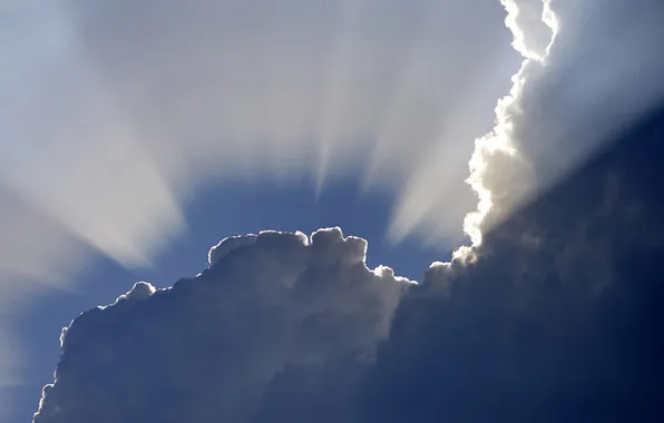 Picture rays, The sun, cloud