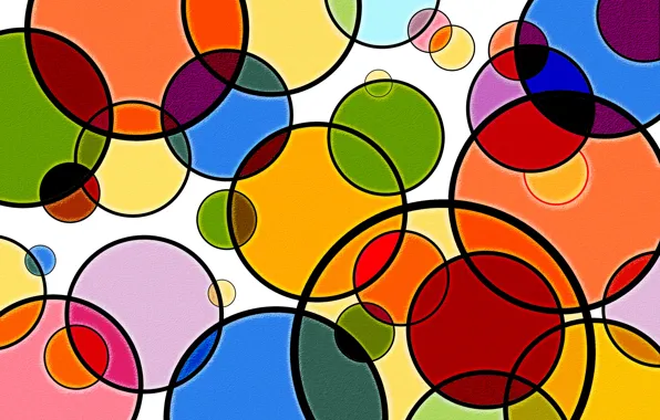 Picture circles, colorful, figure