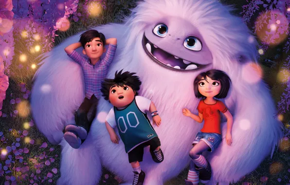 Picture children, monster, Everest, Abominable