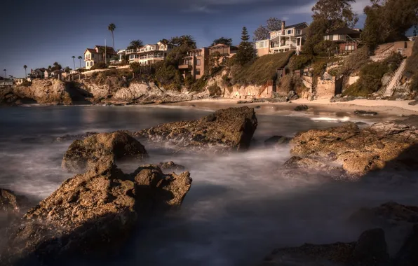 CA, USA, Los Angeles, Pacific Ocean, sunset, Los Angeles, California, Laguna Beach