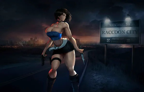 Picture Beautiful, resident evil, anime, Game, weapons, knives, raccoon city, hentai