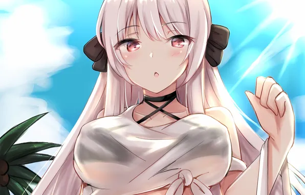 Picture girl, sexy, long hair, boobs, anime, beautiful, twintails, pretty