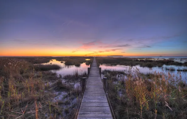 Wallpaper landscape, Chesapeake, Bay Sunset for mobile and desktop