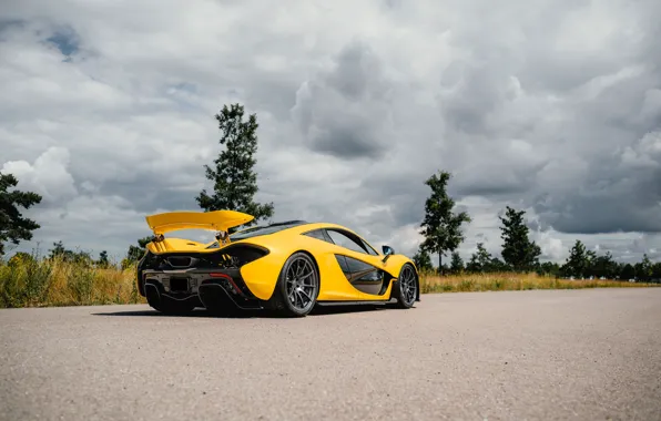 McLaren, sky, McLaren P1, P1