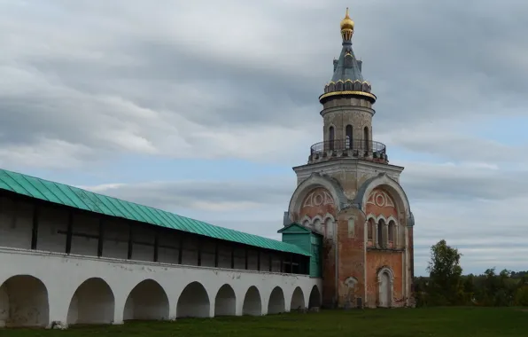 Picture the sky, grass, wallpaper, the bell tower, Wallpaper. wallpapers
