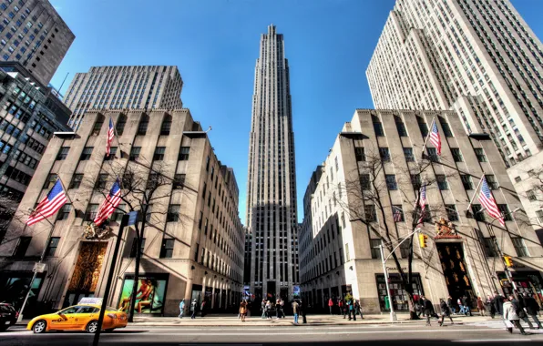 New York, NYC, new york, usa, Rockefeller Center, 5th Avenue