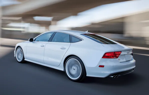 Audi, Road, Audi, White, Machine, Movement, Machine, Car