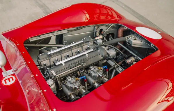 Maserati, 1957, retro cars, the only instance, under the hood, retro cars, Maserati 200SI, the …