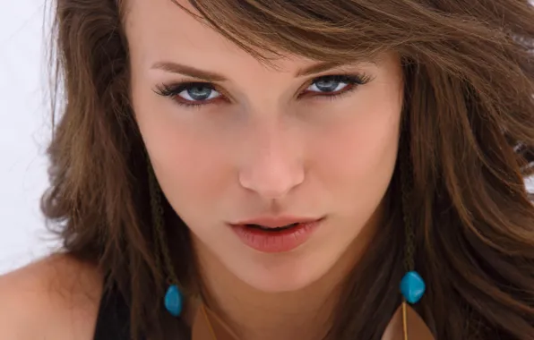 Picture look, girl, face, Malena Morgan.model