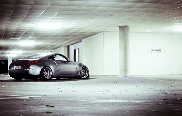 Picture road, Parking, Nissan, 350z, dark, clear, evil&sexy 350z