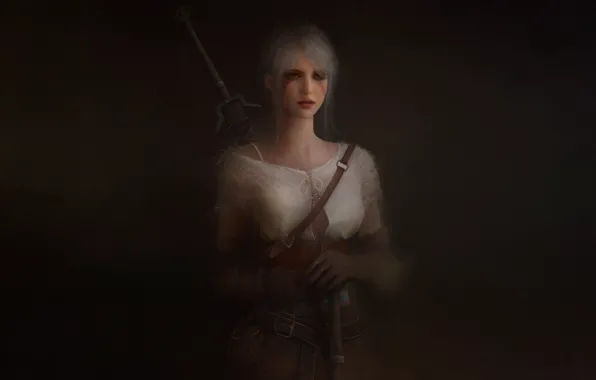 Girl, The game, Art, The Witcher, Digital Art, Witcher, Fan Art, Character