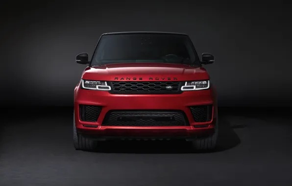 Background, Land Rover, front, black and red, Range Rover Sport Autobiography