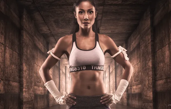 Girl, style, sport, Muay Thai