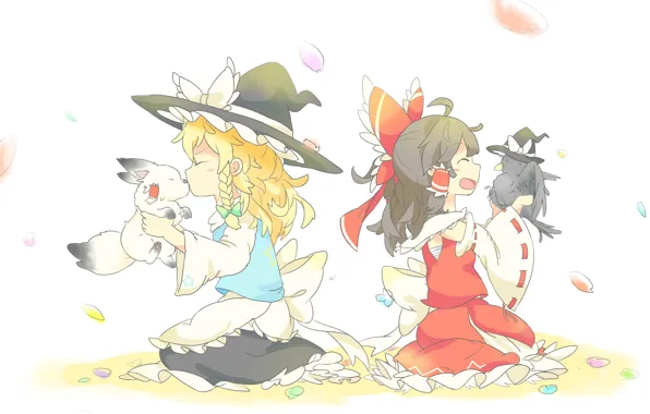 Animals, girls, Touhou