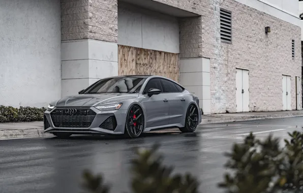 Picture Audi, Rain, Sportback, Wet, RS7, 4.0 TT