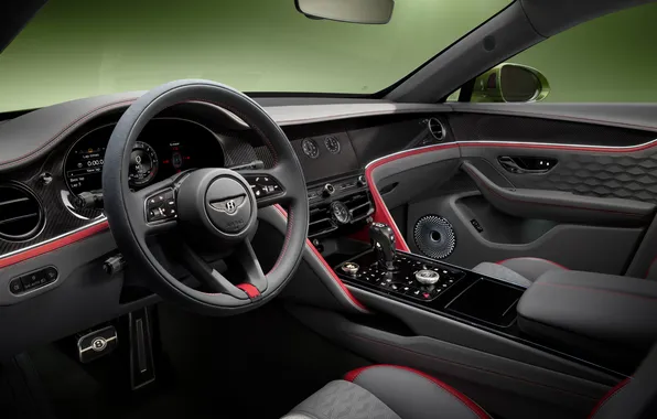 Wallpaper, Interior, Bentley Flying, Spur Speed 2024