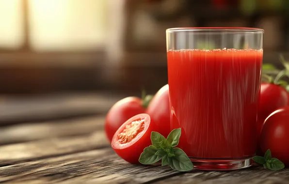 Glass, Board, tomatoes, tomato juice, AI art, neural network
