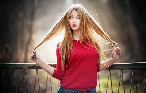 Picture girl, hair, Lena