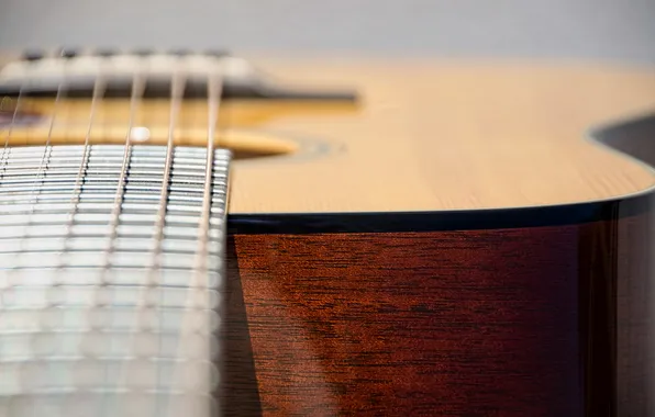 Macro, background, guitar