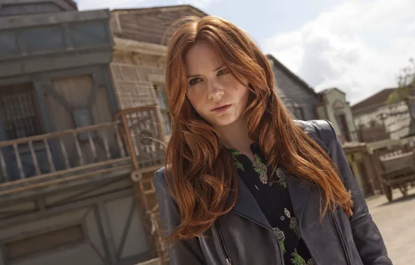 Picture girl, actress, red, the series, Doctor Who, Doctor Who, Karen Gillan, Karen Gillan