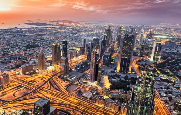 Landscape, city, The city, Dubai, UAE