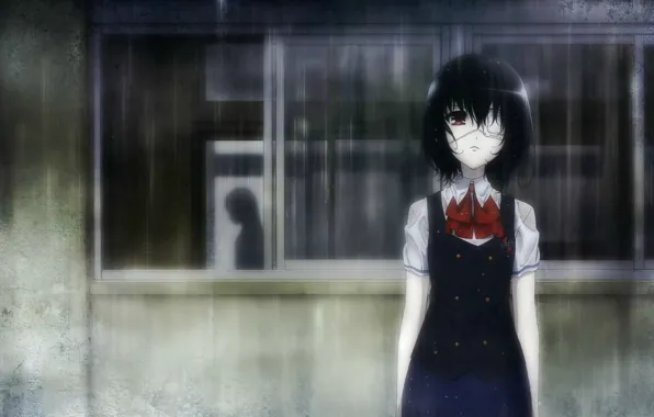 Void, loneliness, shadow, the shower, another, Other, Misaki Mei, by Ishii Yuriko