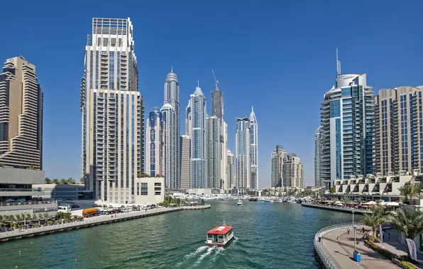 Dubai, skyscrapers, UAE