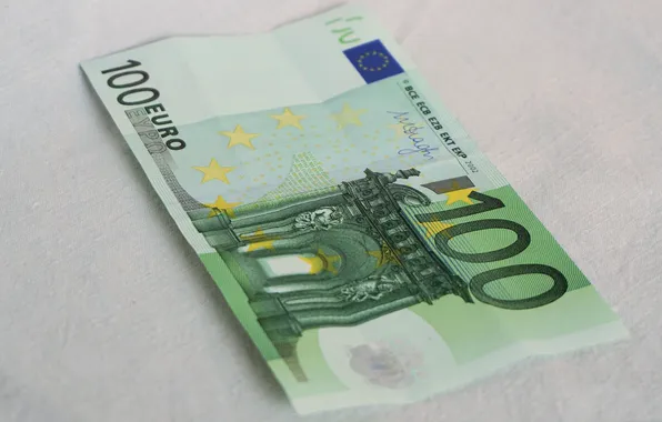 Currency, the banknote, 100 euros, 100 euro