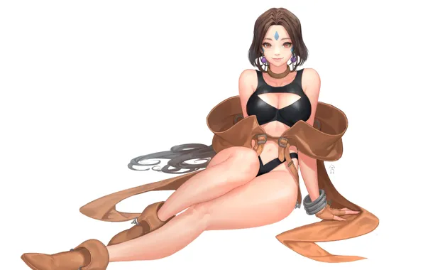 Girl, anime, art, character, Daeho Cha, peorth
