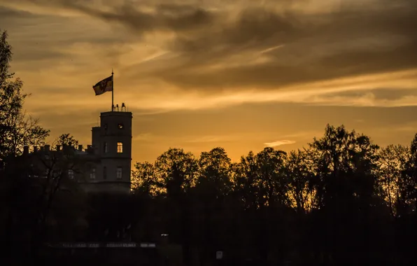 Sunset, Palace, Gatchina
