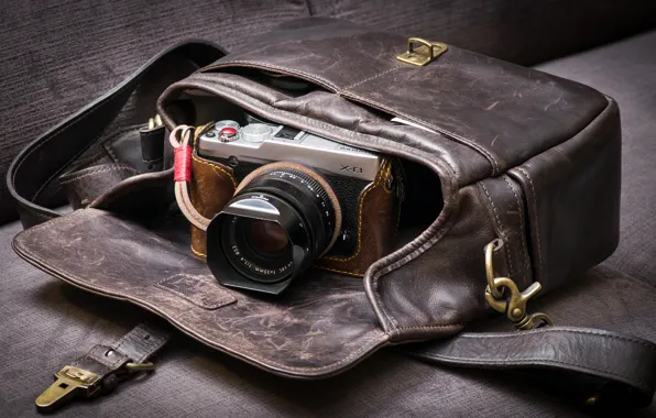 Background, camera, bag