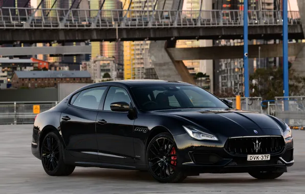 Maserati, Quattroporte, the evening, 2018, GTS, AU-spec, GranSport, Nerissimo Edition