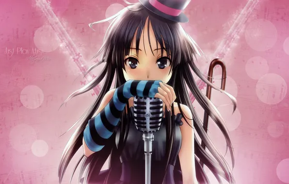 Picture anime, girl, microphone, Heart No Kuni Alice