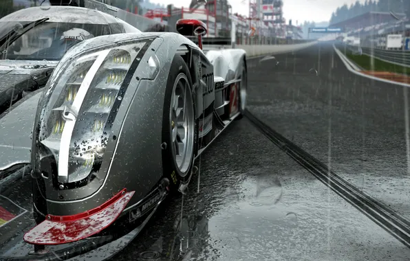 Picture Audi, Car, Racing, Rain, Gaming, Project Cars