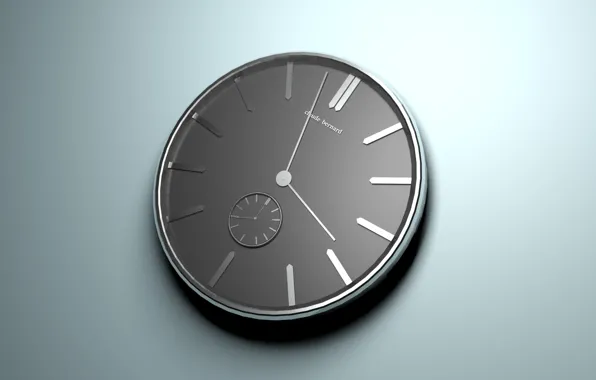 Time, logo, Watch, dial, claude bernard