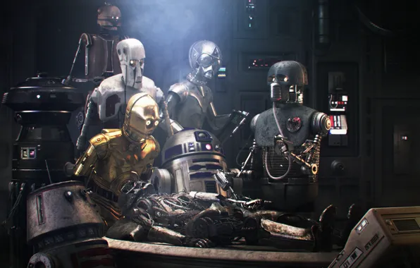 Robots, star wars, meets rembrandt