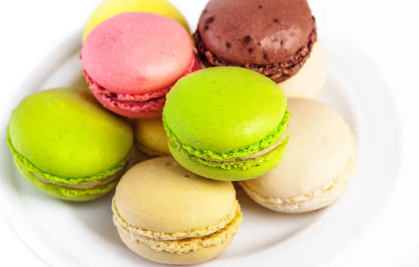 Picture the sweetness, cakes, cuts, Macaroon