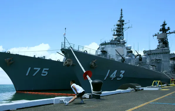2012, Pearl Harbor, destroyers, visit, JS Shirane, JS Myoko