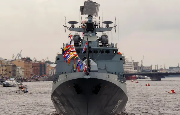 Holiday, ship, Navy, Frigate, Neva, guard, &quot;Admiral Essen&quot;