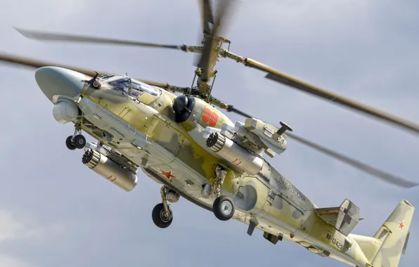Videoconferencing Russia, Ka-52 Alligator, Ka-52, reconnaissance and attack helicopter
