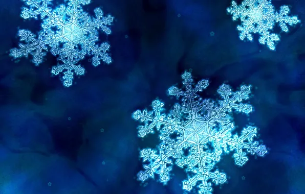 Blue, Snowflakes