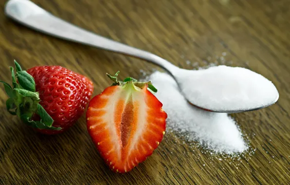 Strawberry, berry, sugar, Strawberry