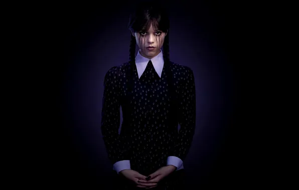 Look, pose, makeup, figure, the series, poster, season 2, Wednesday