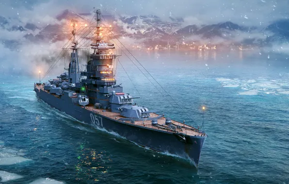Picture World of Warships, Artillery cruiser, Light cruiser, Cruiser D. 68-bis Alexander Nevsky