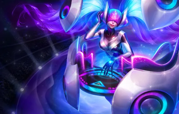 Girl, lol, League of Legends, Sona, Maven of the Strings, moba, Ethereal