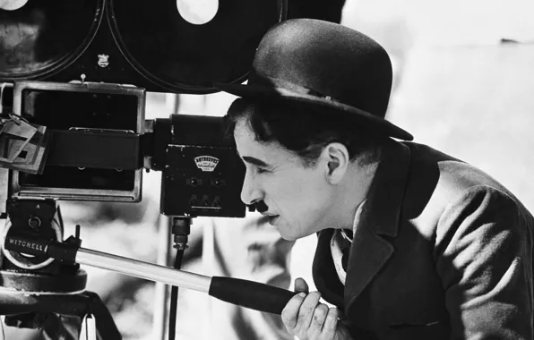 Camera, bowler, antennae, Chaplin, Charles