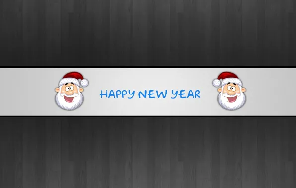 Picture the inscription, new year, Santa, Happy New Year