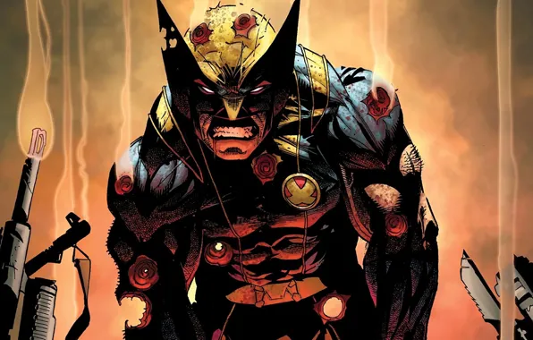 Smoke, Costume, Weapons, Hero, Wolverine, Logan, Comic, Superhero
