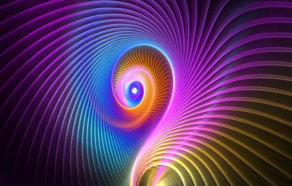Picture light, pattern, color, spiral