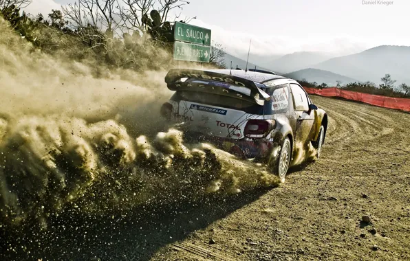 Picture car, dust, dirt, 2012, rally, rally, wrc, citroen